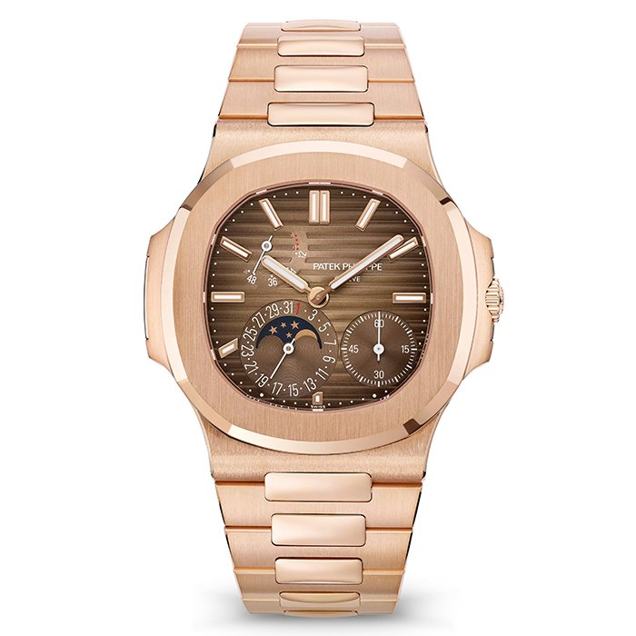 Patek Philippe Nautilus 5712/1R-001 Sunburst brown Dial Rose Gold